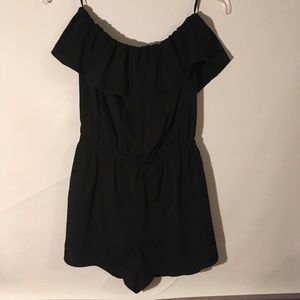 Forever 21 Strapless Black Romper